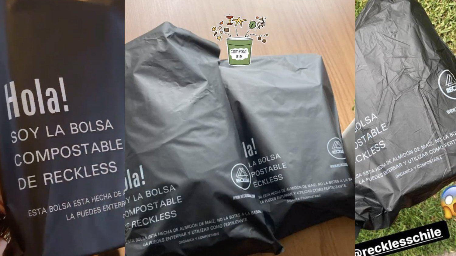 Bolsas compostables Reckless ¡Entierra la tuya! - Reckless