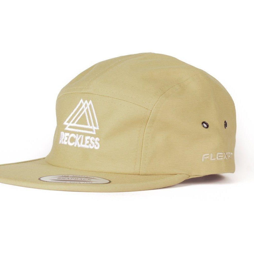 5 Panel Khaki Reckless x Flexfit Yupoong - Reckless