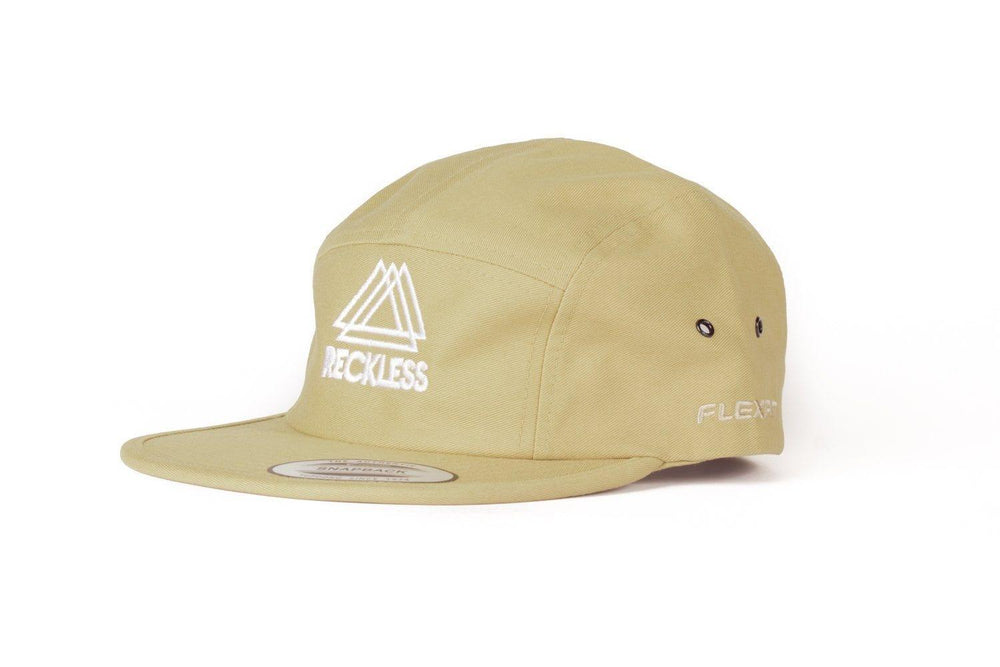 5 Panel Khaki Reckless x Flexfit Yupoong