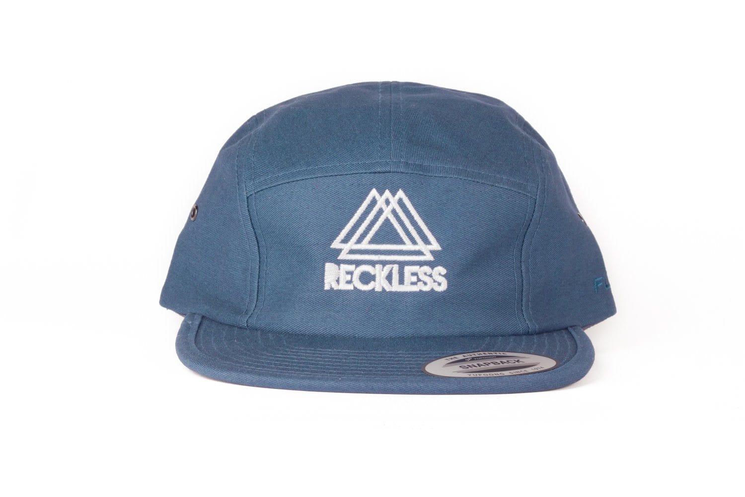 5 Panel Navy Reckless x Flexfit Yupoong - Reckless