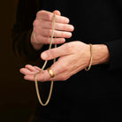 Cadena de Plata Italiana 925 Bañada En Oro 18K Grumet 3.7 mm - Reckless