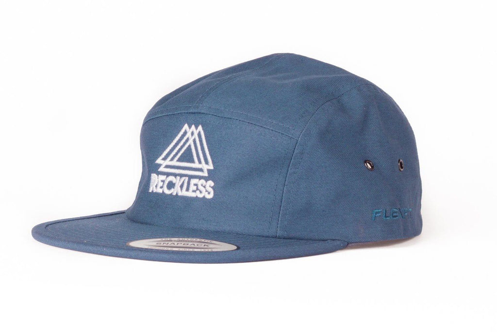 5 Panel Navy Reckless x Flexfit Yupoong - Reckless Snapback